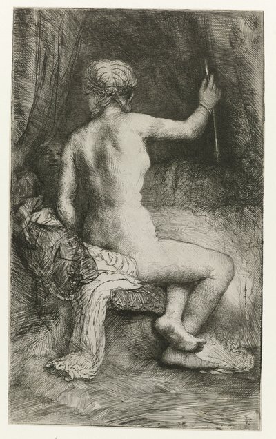 Kvinnan med pilen Kvinna med pilen av Rembrandt van Rijn
