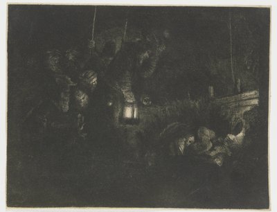 Herdarnas tillbedjan: ett nattstycke av Rembrandt van Rijn
