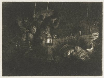 Herdarnas tillbedjan: ett nattstycke av Rembrandt van Rijn