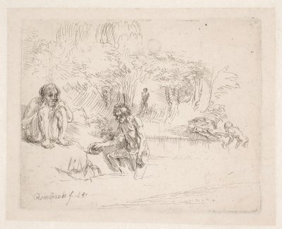 Badgästerna av Rembrandt van Rijn