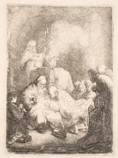 Omskärelsen: liten tavla av Rembrandt van Rijn