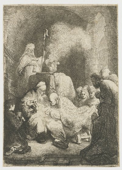 Omskärelsen: liten tavla av Rembrandt van Rijn