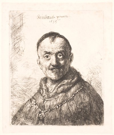 Det första orientaliska huvudet (Rembrandts far?) av Rembrandt van Rijn