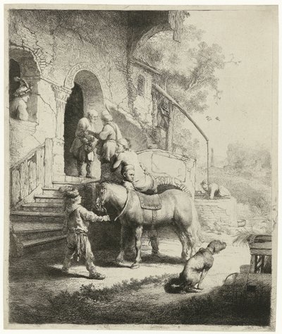 Den gode samariten av Rembrandt van Rijn
