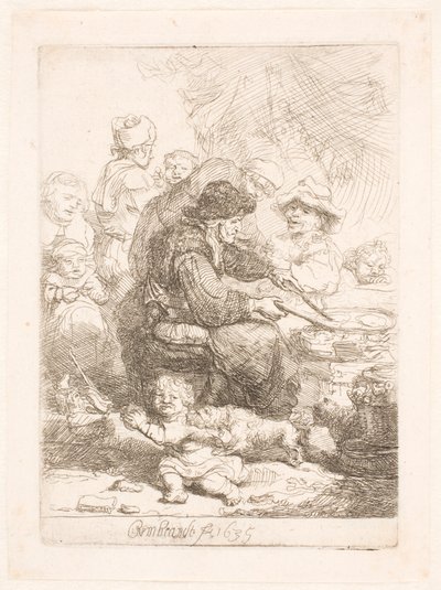 Pannkakskvinnan av Rembrandt van Rijn