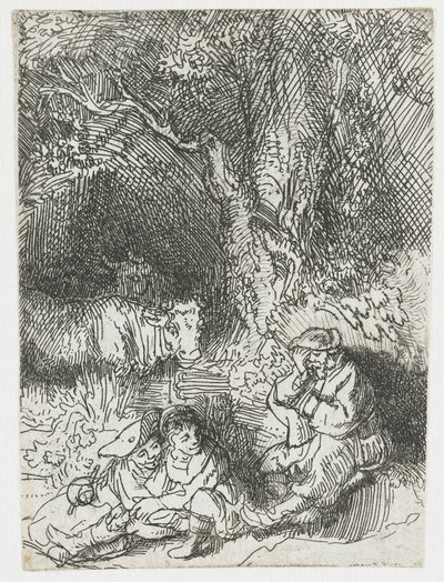 Den sovande herden av Rembrandt van Rijn