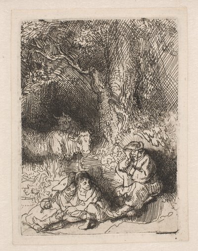 Den sovande herden av Rembrandt van Rijn