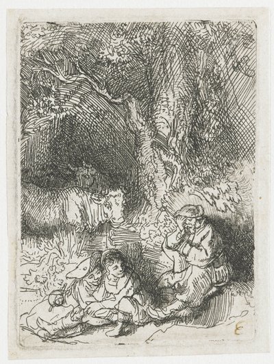 Den sovande herden av Rembrandt van Rijn