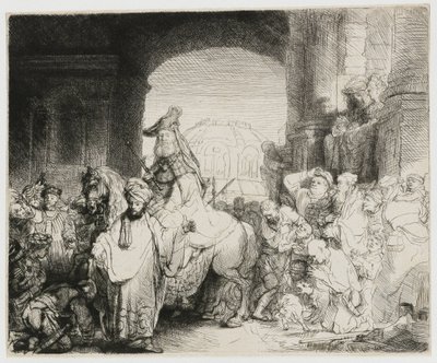 Mordokais triumf av Rembrandt van Rijn
