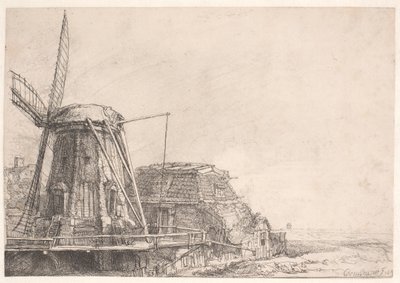 Vindkvarn av Rembrandt van Rijn