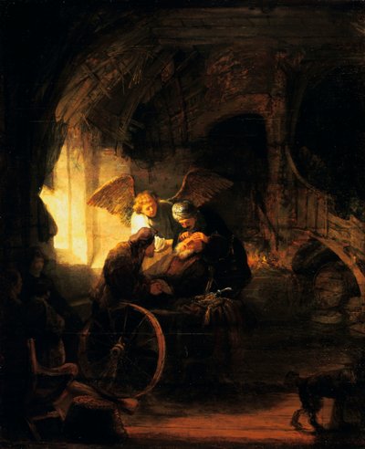 Tobias återvänder synen till sin far, 1636 av Rembrandt van Rijn