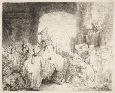 Mordokais triumf av Rembrandt van Rijn