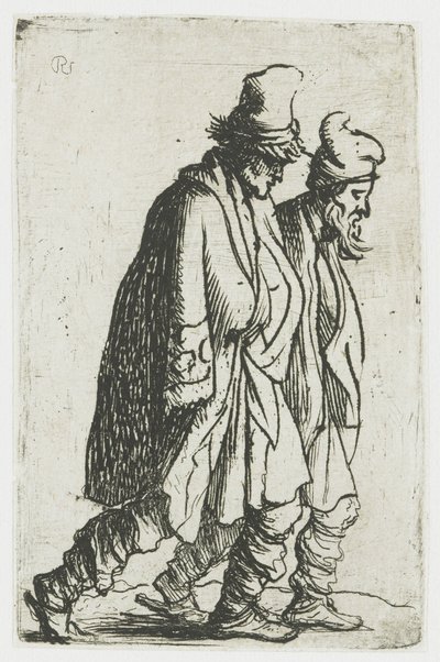Två tiggare av Rembrandt van Rijn