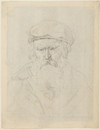 Grinig gammal man av Rembrandt van Rijn