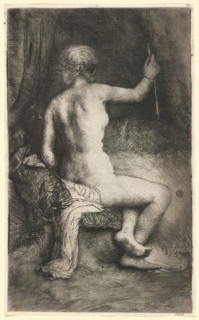 Kvinna med pilen av Rembrandt van Rijn