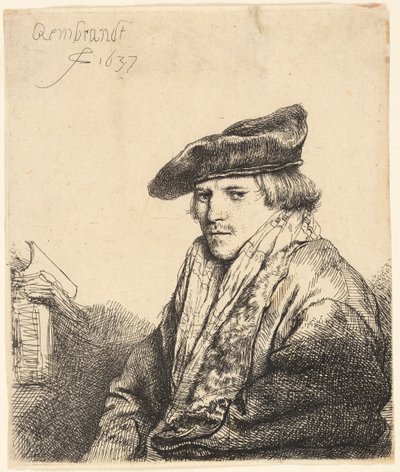Ung man i sammetsmössa (Ferdinand Bol?) av Rembrandt van Rijn