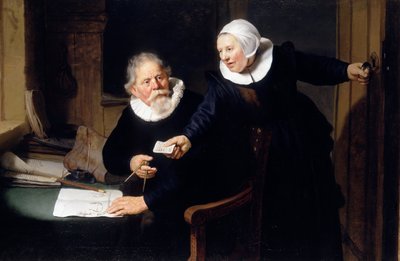 Der Schiffsbauer und seine Frau av Rembrandt van Rijn