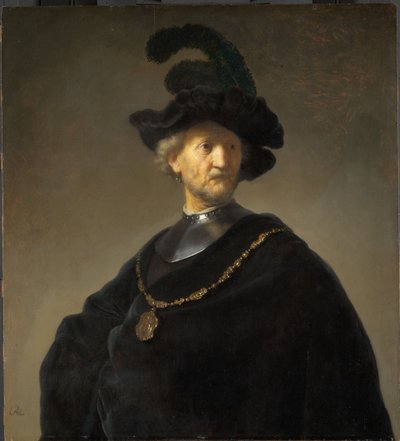 Old Man with a Gold Chain av Rembrandt van Rijn