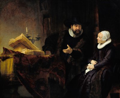 Den mennonitiska predikanten Anslo och hans fru av Rembrandt van Rijn