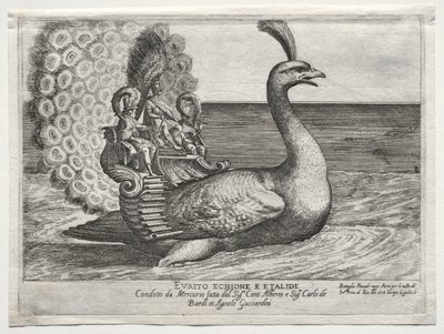 Sjöstrid representerad vid floden Arno i Florens, för Cosimo di Medicis äktenskap, 1608. av Remigio Cantagallina