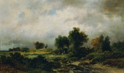 sommarlandskap av Remigius Adrianus van Haanen