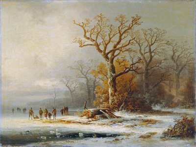 vinterlandskap av Remigius Adrianus van Haanen