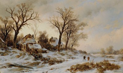 vinterlandskap av Remigius Adrianus van Haanen