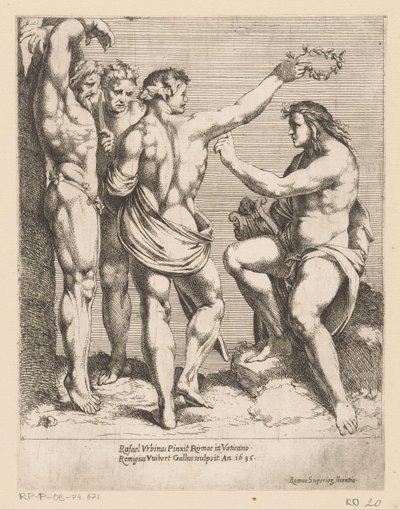 Apollo och Marsyas Tryck efter kompositioner av Raphael (serietitel) av Remy Vuibert