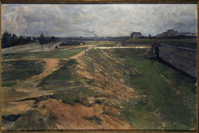Vy över Fort de Vanves, ca 1880 (olja på duk) av Rene Billotte