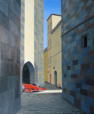 Italien, 2003, Olja på duk av Rene Boin