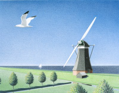 Väderkvarn av Rene Boin