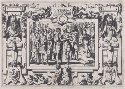 Jason anländer till Colchis Jason anlände äntligen till Colchis..., 1563. av Rene Boyvin