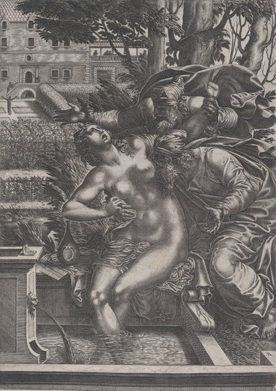 Susanna och de äldre. av Rene Boyvin
