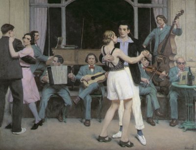 Kasinobaren i Cabourg, ca 1930 (olja på duk) av René François Xavier Prinet