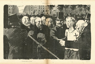 Illustration av Hermann-Paul (1864-1940) i Le Canard Sauvage av Rene George Hermann Paul