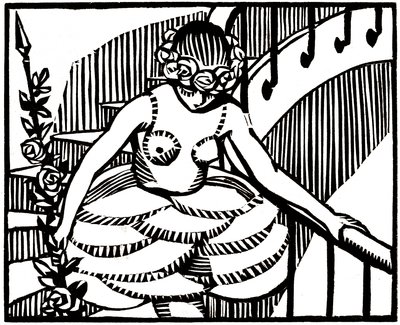 Illustration till "Mitsou" av Colette av Rene George Hermann Paul