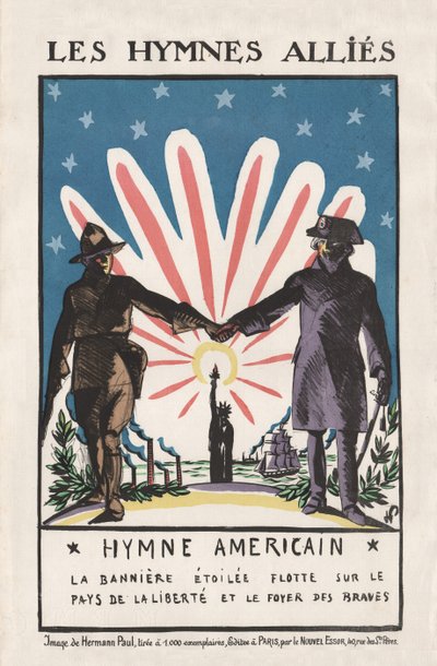 De allierades hymner, 1917 av Rene George Hermann Paul