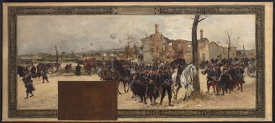 Skiss till prefektens kabinett i Paris stadshus: Yttre försvar av Rene Joseph Gilbert