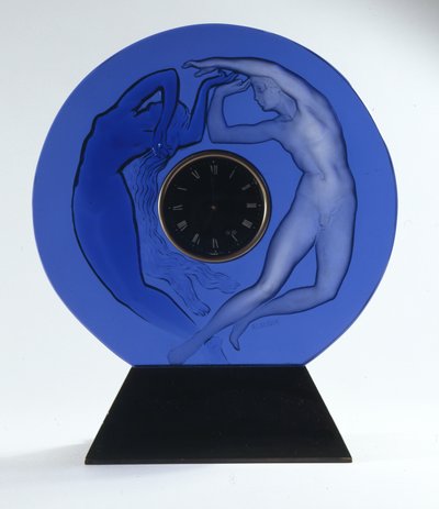 Dag och natt, 1926 (klockram i glas) av Rene Jules Lalique