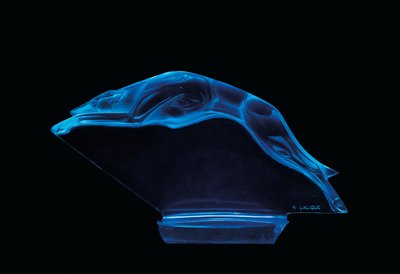 Sällsynt Levrier-maskot av Rene Jules Lalique