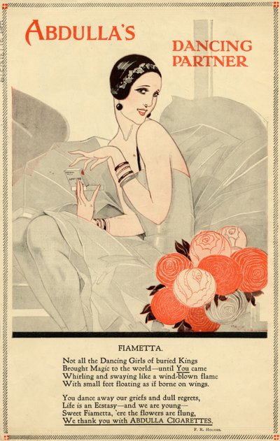Abdulla cigaretter, 1920-talet av Rene Vincent