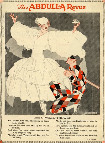 Abdulla cigaretter, 1920-talet av Rene Vincent
