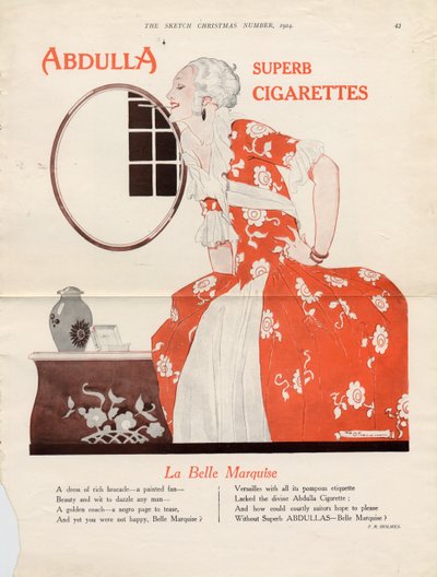 Abdulla cigaretter, 1924 av Rene Vincent