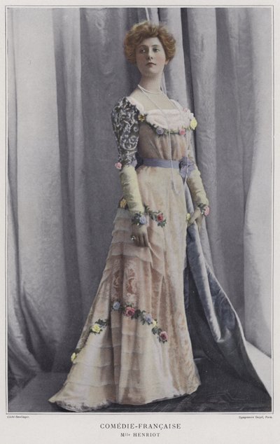 Henriette Henriot, fransk skådespelerska (färgad bild) av Reutlinger Studio