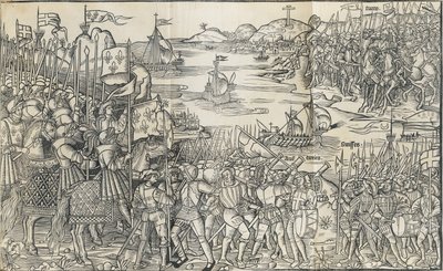 Illustration från Resan till det heliga landet av Bernhard von Breidenb av Reuwich