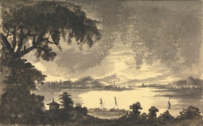 River Forth med staden och slottet Stirling i fjärran av Rev. William Gilpin