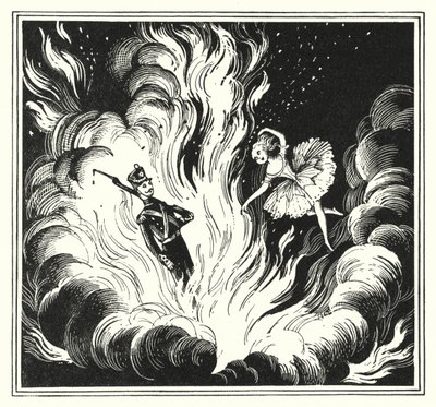 Hans Christian Andersen: Den ständige tennsoldaten (litho) av Rex (after) Whistler