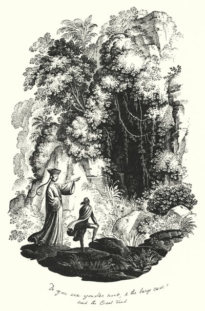Hans Christian Andersen: Paradisets trädgård (litho) av Rex (after) Whistler