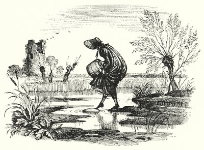 HC Andersen: Flickan som trampade på en limpa (litho) av Rex (after) Whistler