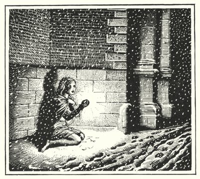 HC Andersen: The Little Match Girl (litho) av Rex (after) Whistler